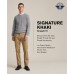  Mens’ Signature Lux Cotton Straight Fit Stretch Khaki Pants