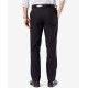  Mens’ Signature Lux Cotton Straight Fit Stretch Khaki Pants, Navy, 34X30