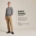  Men’s Straight Fit Easy Khaki Pants (Navy, 32X32)
