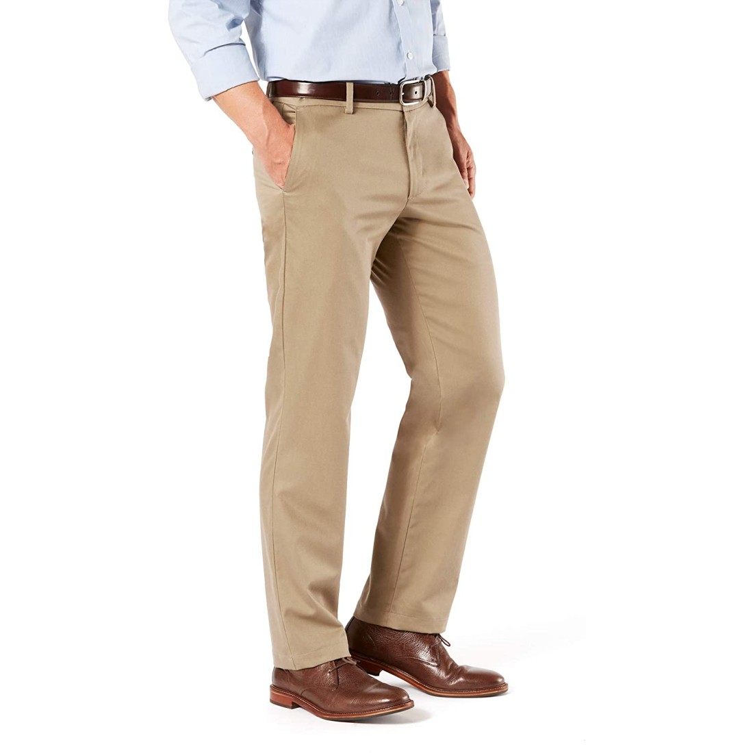 Dockers Men's Straight Fit Signature Lux Cotton Stretch Khaki Pant, New ...