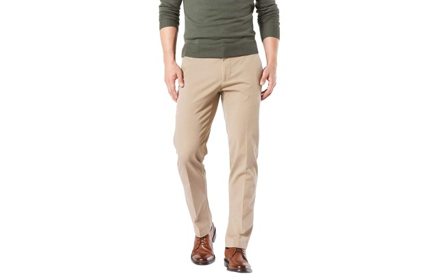  Men’s Straight Fit Smart 360 Flex Workday Chino Pants (Safari Beige,33X30)