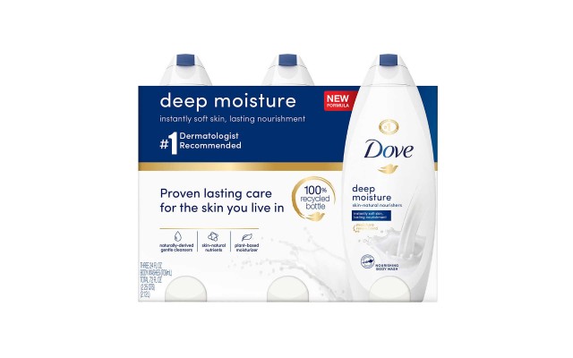  3 Pack of Moisturezer Body Wash Deep (3 x 24oz)