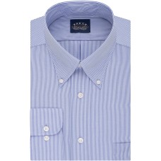 Eagle Men’s TALL FIT Non Iron Stretch Collar Stripe Dress Shirt (Periwinkle, 22X37-38)