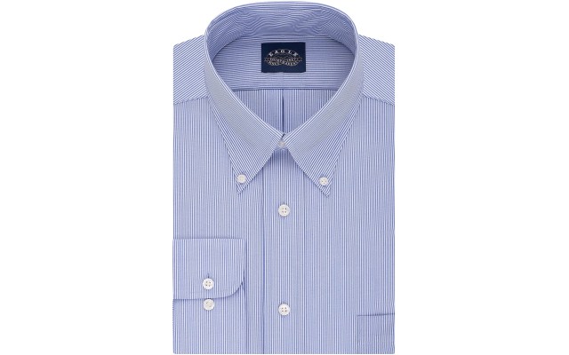  Men’s TALL FIT Non Iron Stretch Collar Stripe Dress Shirt (Periwinkle, 22X37-38)