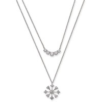 Eliot Danori Crystal Convertible Necklace (Silver)