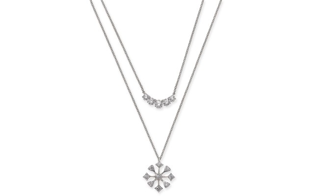  Crystal Convertible Necklace (Silver)