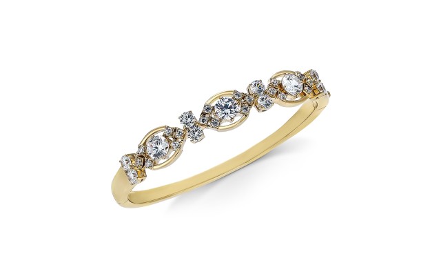  Cubic Zirconia Bangle Bracelet –  SILVER