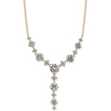 Eliot Danori Gold-Tone Cubic Zirconia Lariat Necklace