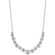 Eliot Danori Silver-Tone Crystal Layla Medium Frontal Necklace