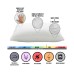  Overstuffed Plush Medium/Firm Density Gel Filled Side/Back Sleeper Pillow (White, King)