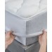 eLuxury Rayon from Bamboo Queen Mattress Pad (White, Queen)
