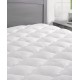 eLuxury Rayon from Bamboo Queen Mattress Pad (White, Queen)