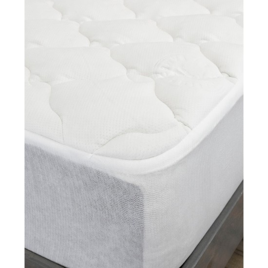 eLuxury Rayon from Bamboo Queen Mattress Pad (White, Queen)