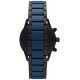  Men’s Blue & Black Ceramic Bracelet Watch 43mm