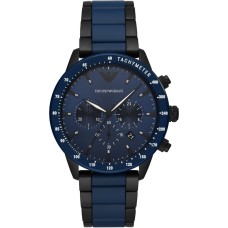 Emporio Armani Men’s Blue & Black Ceramic Bracelet Watch 43mm
