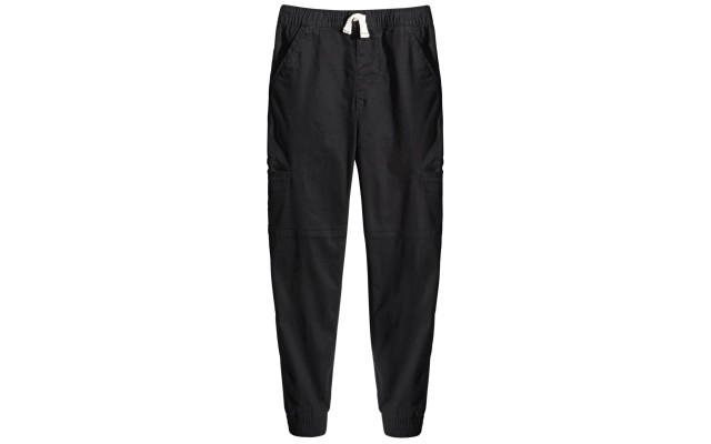  Big Boys Stretch Twill Cargo Joggers, Black, Large