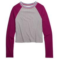 Epic Threads Big Girls Colorblocked Tops, Gray, Small