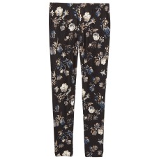 Epic Threads Big Girls Floral-Print Leggings (Small-Black)