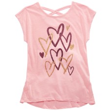 Epic Threads Big Girls Scribble Heart T-Shirt (Large-Pink)