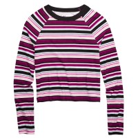Epic Threads Big Girls Striped Tops, Purple, Medium
