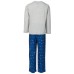  Kids Holiday Lights Pajama Set Holiday Lights (Navy 6-7)