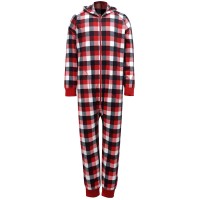 Family Pajamas Matching Men’s Buffalo Check Pajama Set, Red, Large