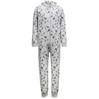 Family Pajamas Matching Men’s Festive Trees Hooded Pajama Set, White, XX-Large