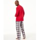  Matching Men’s Mix It Stewart Plaid Family Pajama Set (Red Plaid), Red Plaid, Medium
