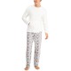  Matching Men's Polar Bears Family Pajama Set (Gray), Gray, XX-Large