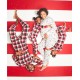  Matching Women’s Buffalo Check Pajama Set (Red), Red, Medium
