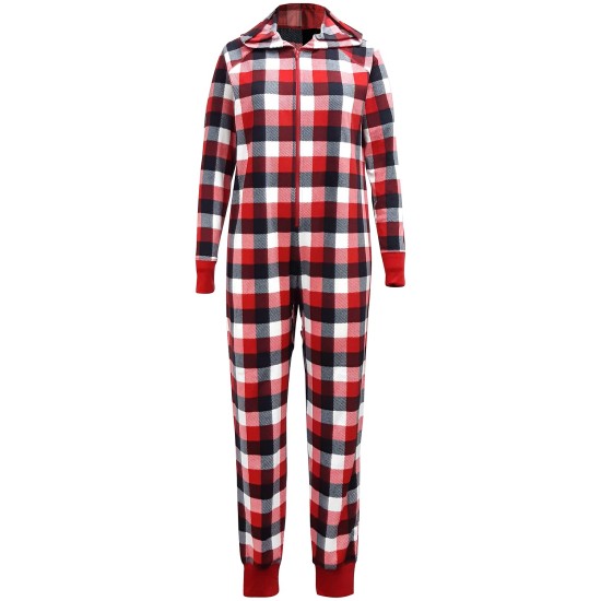  Matching Women’s Buffalo Check Pajama Set (Red), Red, Medium