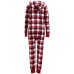  Matching Women’s Buffalo Check Pajama Set (Red), Red, Medium