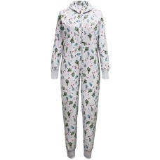 Family Pajamas Matching Women’s Festive Trees Pajama Set (White)