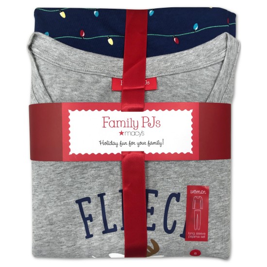  Matching Women's Fleece Navidad Family Pajama Set (Navy), Navy, Small