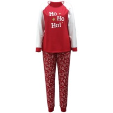 Family Pajamas Matching Women's Ornament-Print Family Pajama Set (Red)