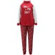  Matching Women's Ornament-Print Family Pajama Set (Red), Red, Large