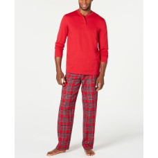 Family Pajamas Men’s Matching Mix It Brinkley Plaid Pajama Set (Red)