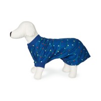 Family Pajamas Women’s Holiday Lights Pet Pajamas Holiday Lights (Navy, XX-Large)
