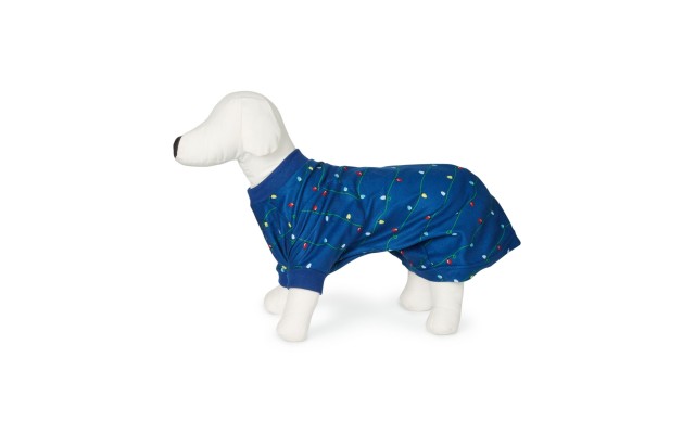  Women’s Holiday Lights Pet Pajamas Holiday Lights (Navy, XX-Large)