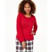  Women’s Knit Mix It Pajamas Set Stewart Plaid (White, XX-Large)