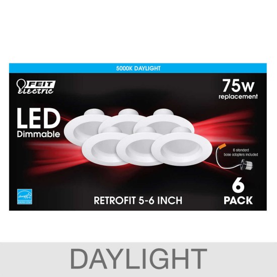  LED 5"- 6" Retrofit, 6-pack, Daylight