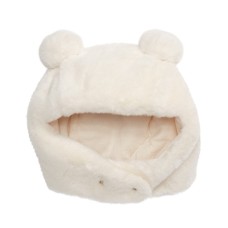 First Impressions Baby Girls & Boys Faux-Fur Pom Pom Hat (White, 0-6M)