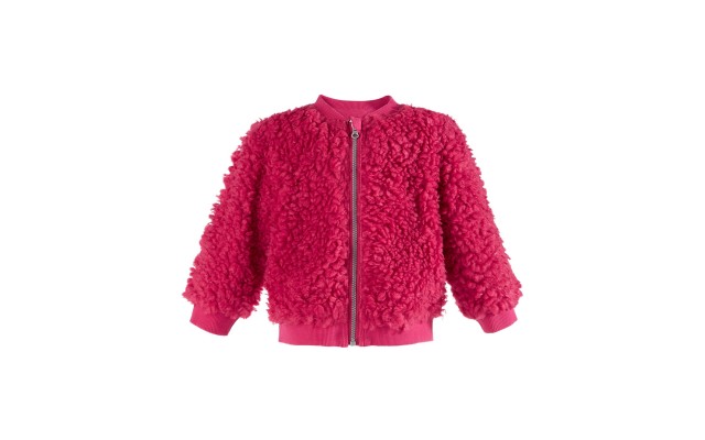 Baby Girls Fleece Jacket (Pink, 3-6M)
