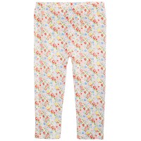 First Impressions Toddler Girls Ditsy Floral-Print Cotton Leggings, White, 3T