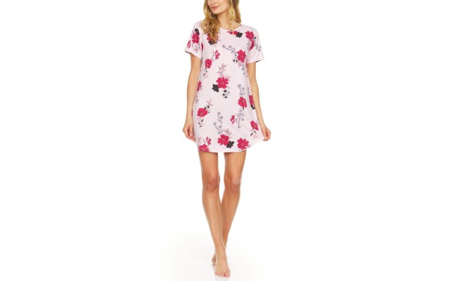 Flora By  Women’s Isla Sleepshirt Nightgown (Pink, Medium)