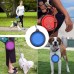 Folding Dog Bowl - Collapsible Pet Food & Water Bowl For Travels, Walks - Foldable, Expandable Bowl For Dogs & Cats, Red