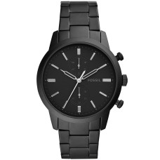 Fossil Men’s Chronograph Townsman Black Stainless Steel Bracelet Watch FS5502