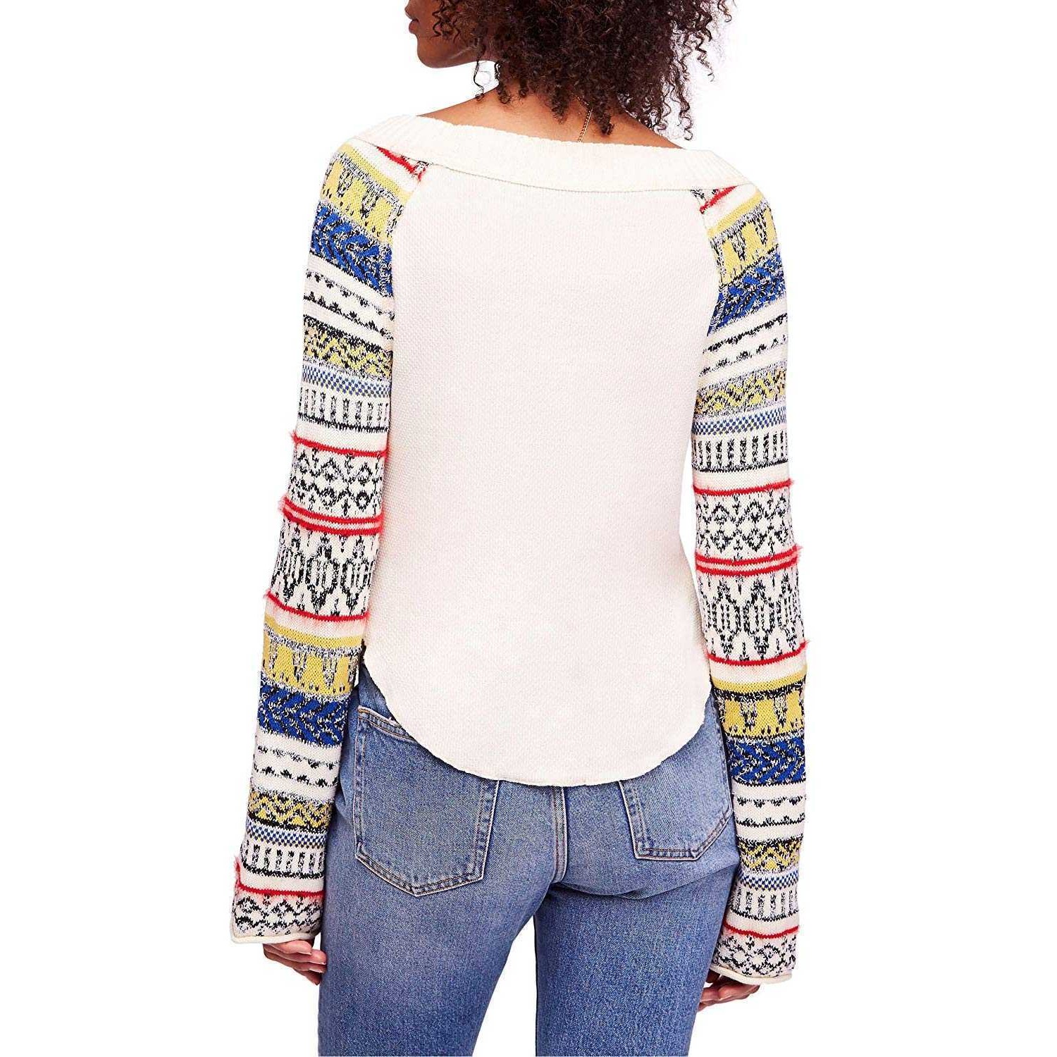 Free People Women’s Fairground Thermal (Ivory, XS)