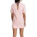  Womens Westhill Mini Short Sleeves Casual Dress (Pink, S)