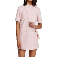 Free People Womens Westhill Mini Short Sleeves Casual Dress (Pink, S)